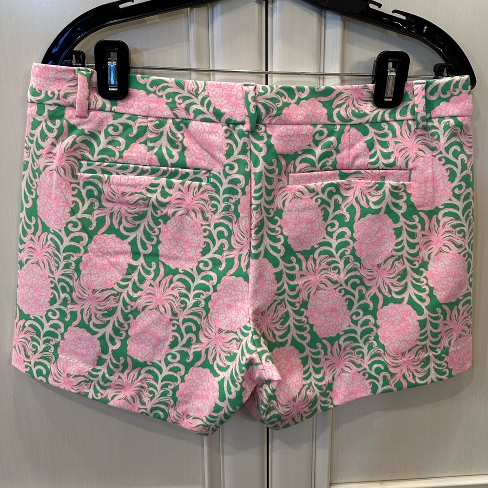 NWT Lilly Pulitzer Callahan Knit Short, Fauna Green Party Like A Pineapple, sz 8 - Picture 5 of 7